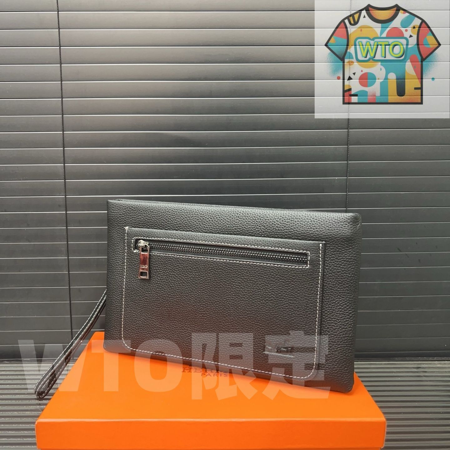 本日特価] エルメス メンズ レザー ハンドバッグ & カードケース