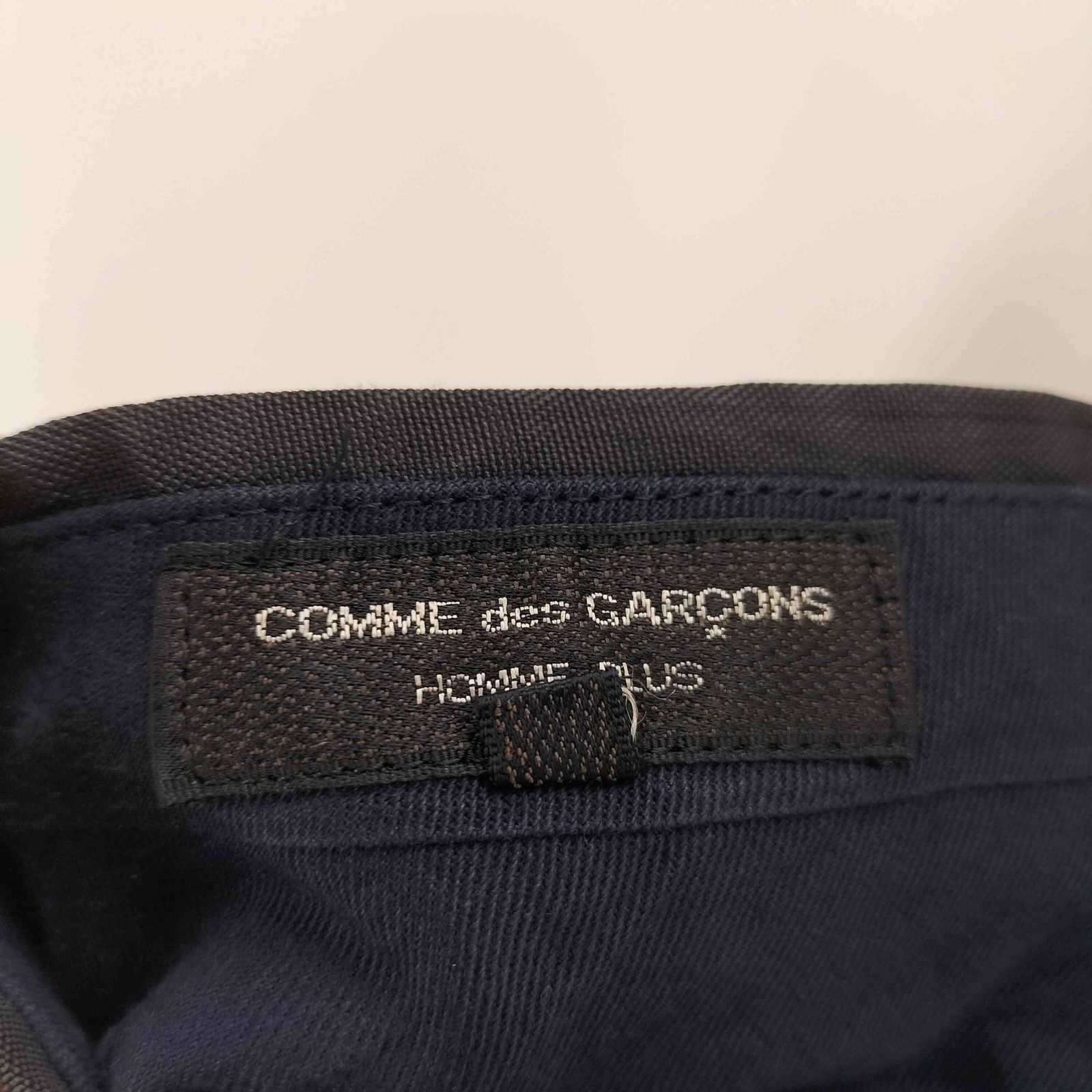 80s COMME des GARÇONS HOMME ネップ タックパンツ COMME des GARCONS