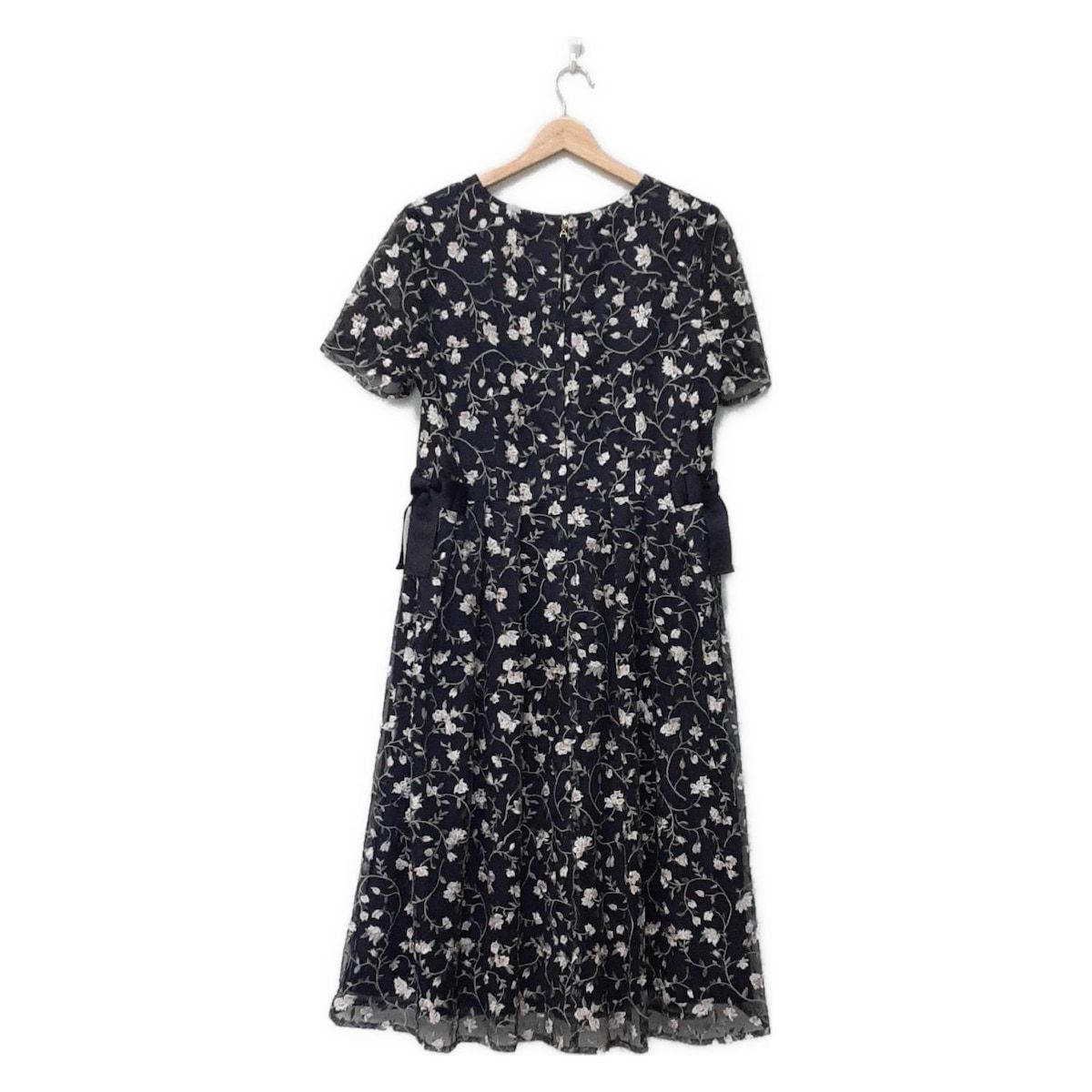 Rose Tiara ネイビー ワンピース 42 Rose Tiara(ローズティアラ) ワンピース サイズ42 L レディース美品