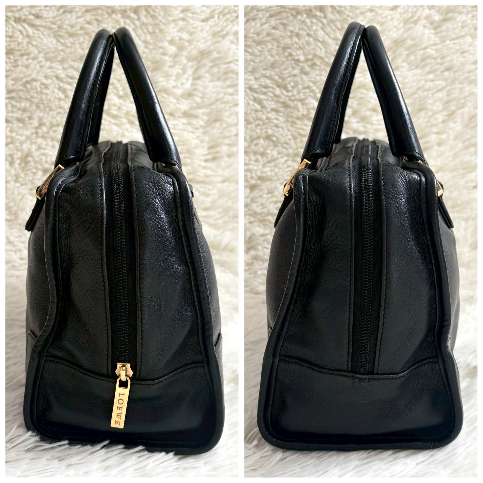 LOEWE アマソナ 26 ハンドバッグ ミニボストンバッグ ブラック