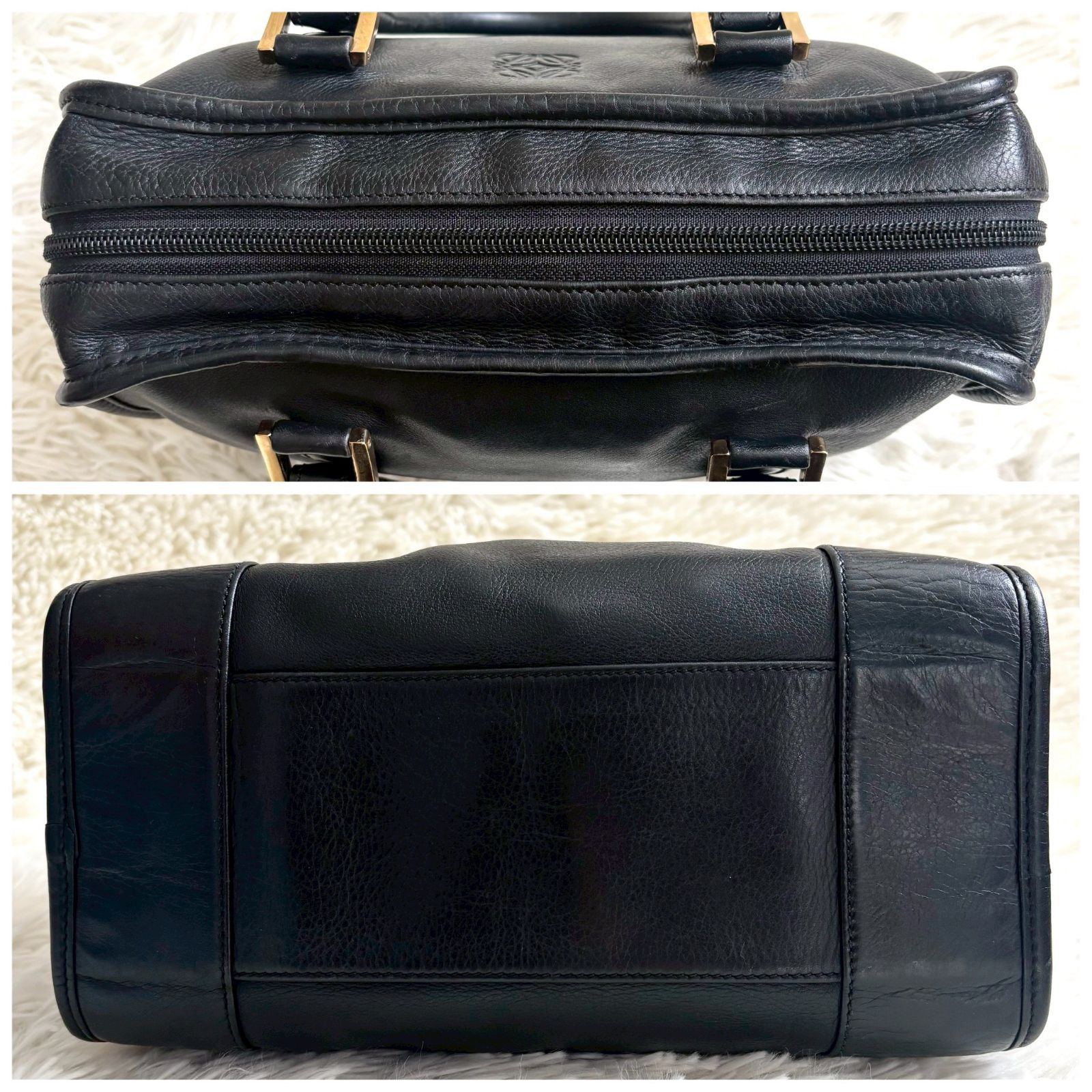 LOEWE アマソナ 26 ハンドバッグ ミニボストンバッグ ブラック