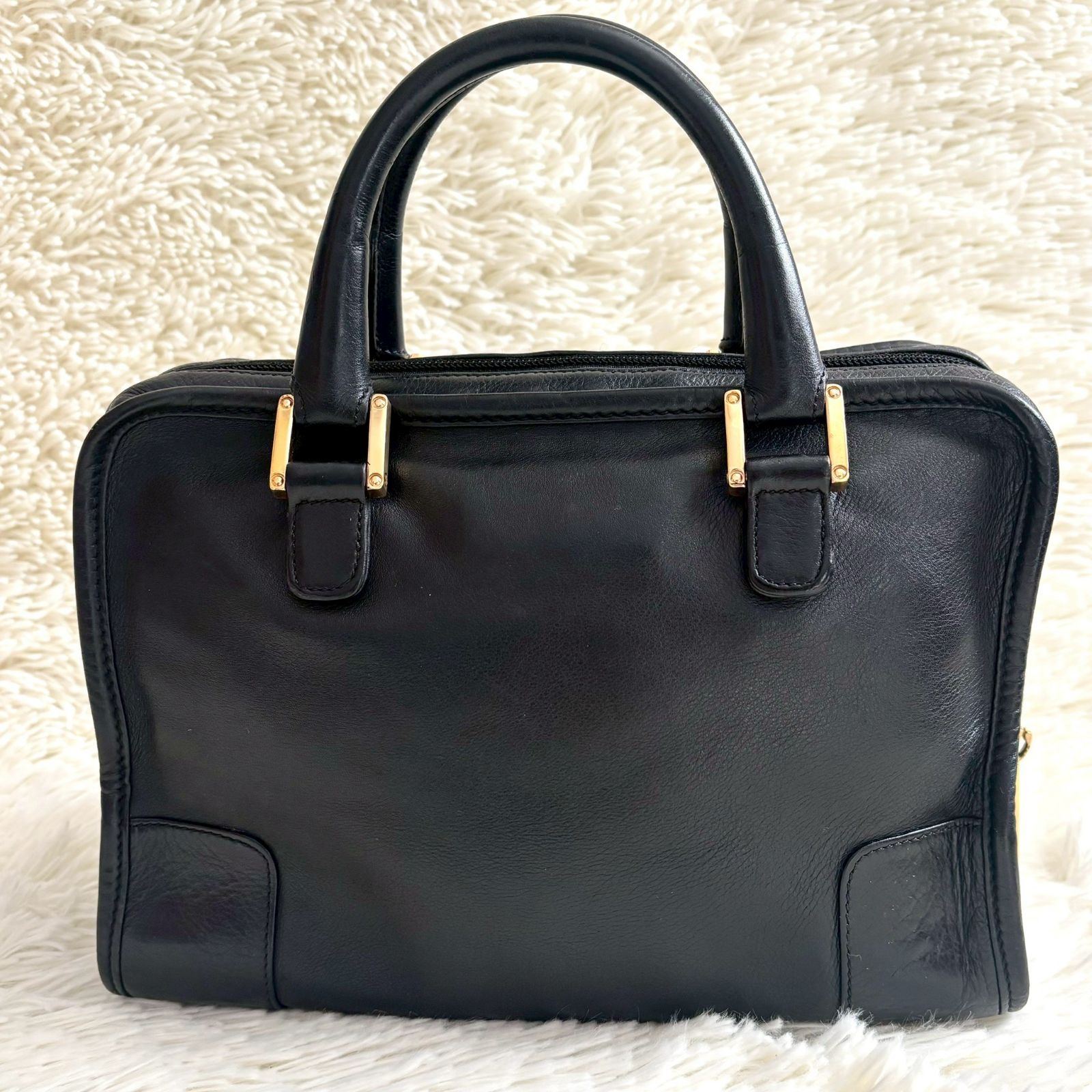 LOEWE アマソナ 26 ハンドバッグ ミニボストンバッグ ブラック