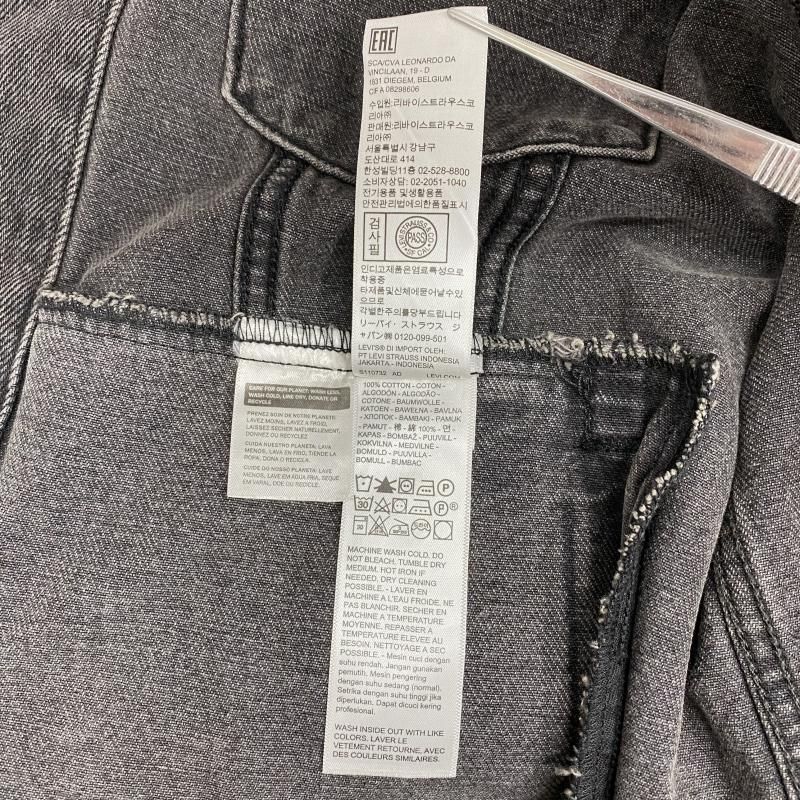 中古】LEVI'S PREMIUM ブラックデニムジャケット サイズS ブランクタブ