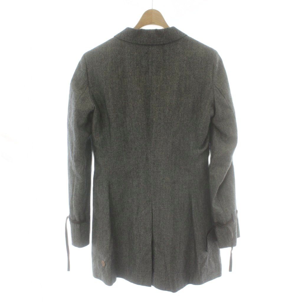 ヒューゴボス テーラードジャケット 麻 リネン 36 グレー  