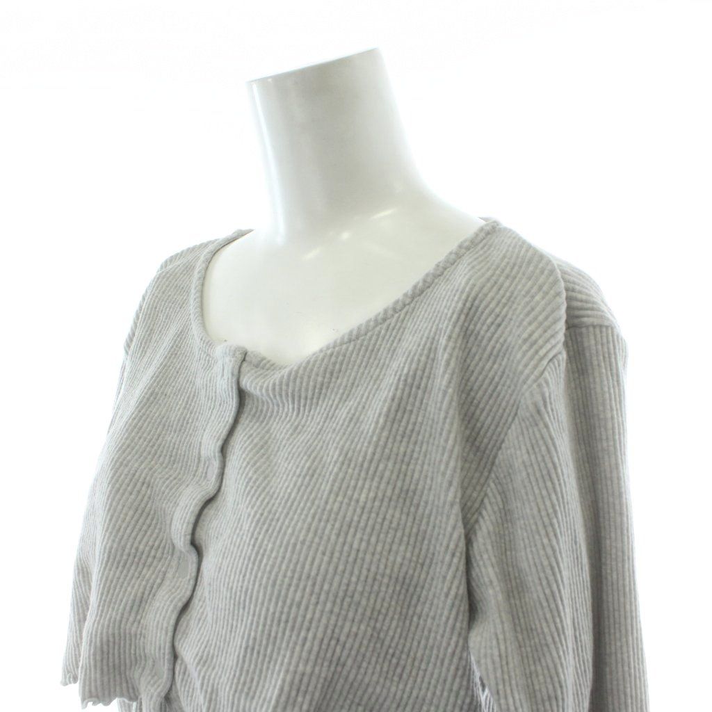 ジェラートピケ gelato pique 24SS マタニティリブワンピース F グレー