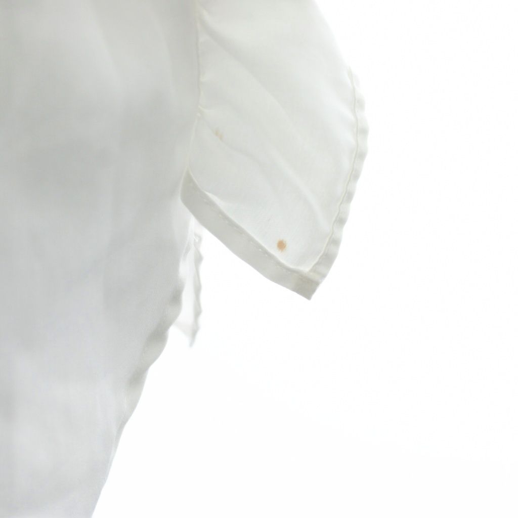 ヨーコチャン YOKO CHAN ノースリーブフリルトリムシャツ ブラウス 38