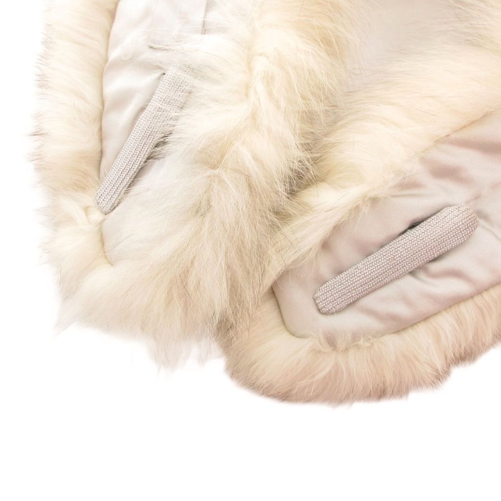 SAGA FOX　フォックスファー ティペット　ホワイト系　ストール　ふわふわ SAGA FOX フォックスファー ティペット ホワイト系 ストール ふわふわ