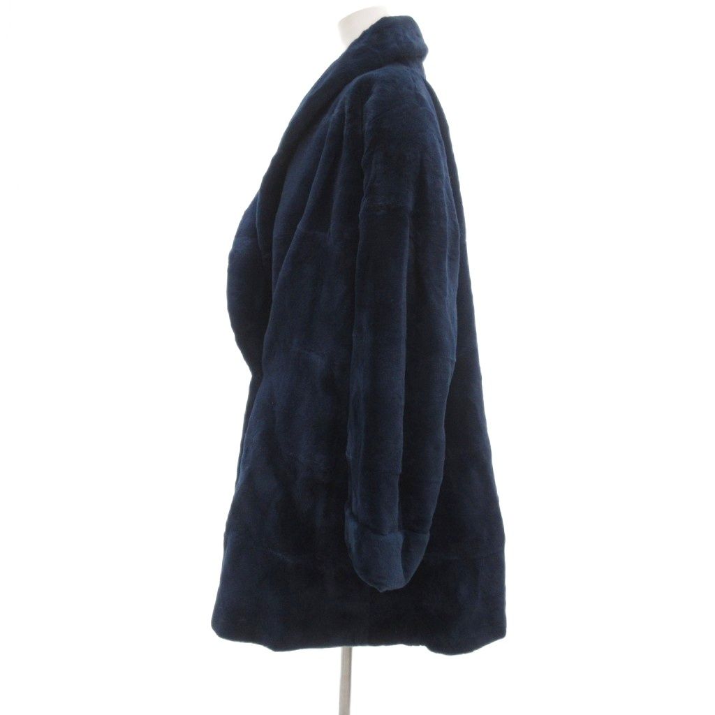 EMBA エンバ 美品 ファーコート 毛皮 染毛 シェアードミンク ミドル