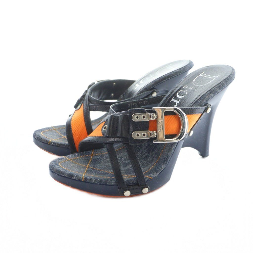 激レア！ディオール  ガリアーノ期　サークルロゴ　ミュール クリスチャンディオール Christian Dior ガリアーノ期 ミュール