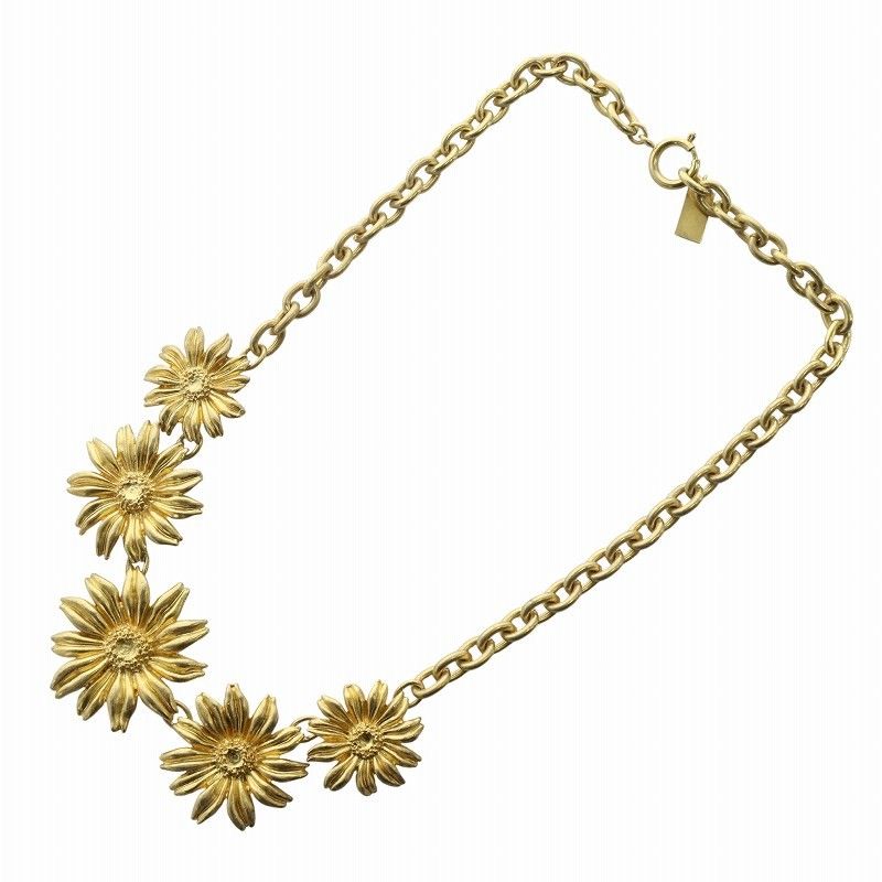 ケンゾー KENZO ヴィンテージ ネックレス ペンダント 花 フラワー