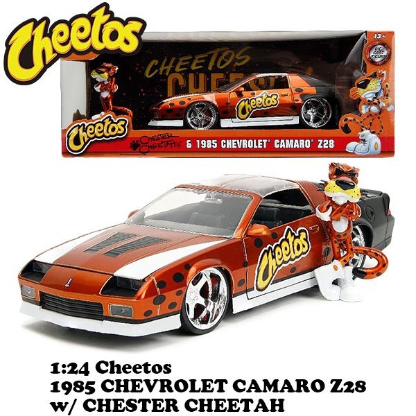 1 24 CHEETOS 1985 CHEVY CAMARO Z 28 w CHESTER CHEETAH チートス ミニカー