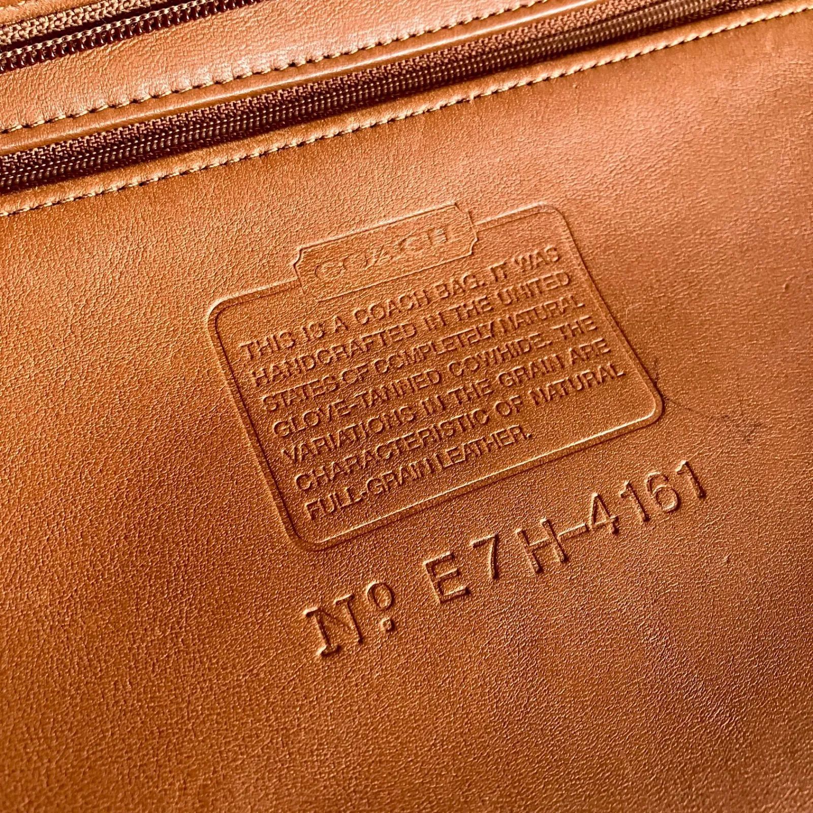 Vintage Coach Monterey Hobo British Tan Leather Shoulder Bag 