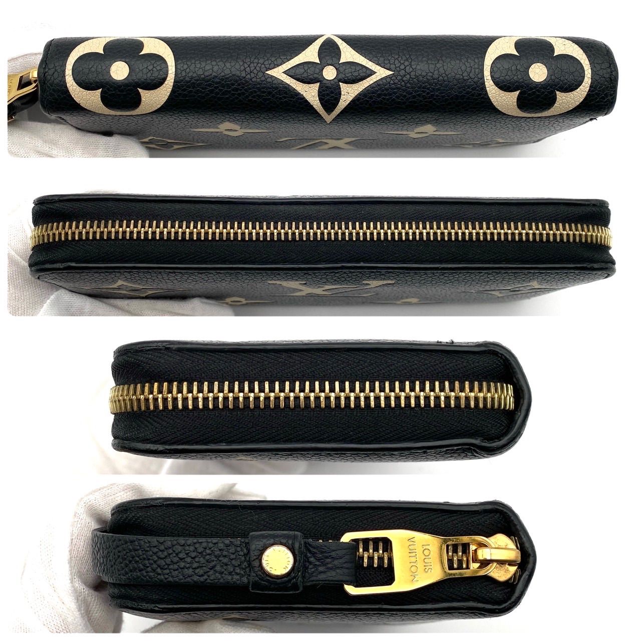 ルイヴィトン ジッピーウォレット アンプラント バイカラー 長財布