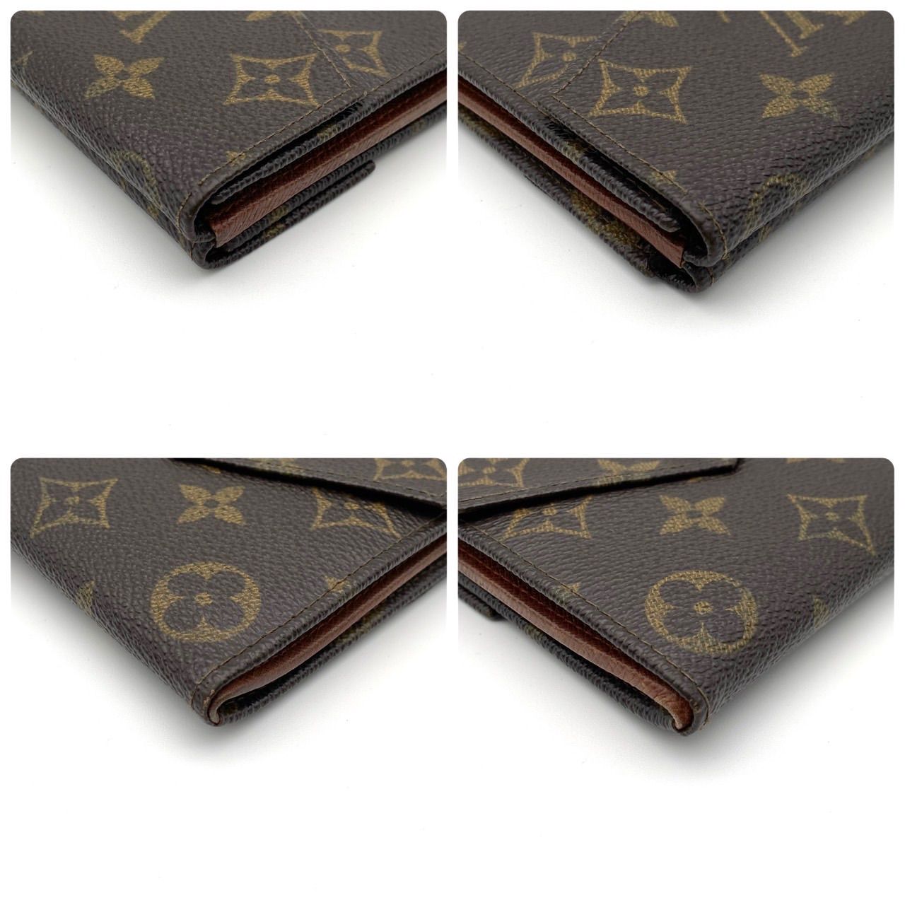 ルイヴィトン モノグラム カルトクレディ 三つ折り財布 Wホック