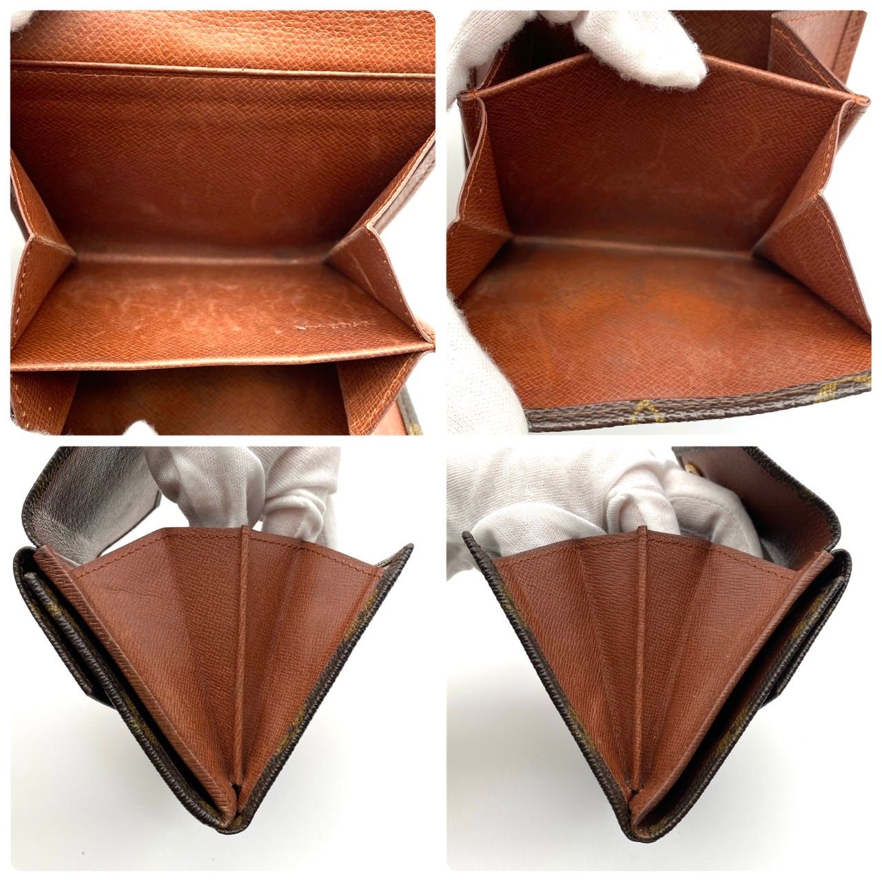 ルイヴィトン モノグラム カルトクレディ 三つ折り財布 Wホック