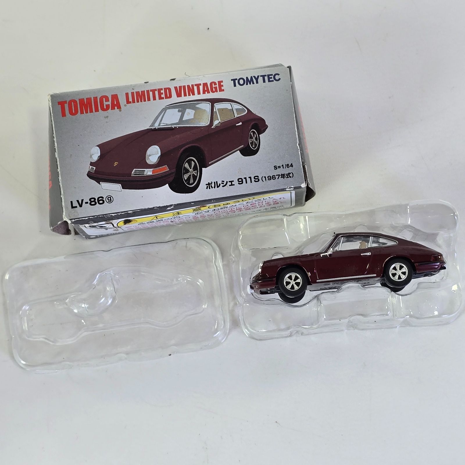 トミカリミテッドヴィンテージ LV-86g ポルシェ911S 赤茶 1967年式