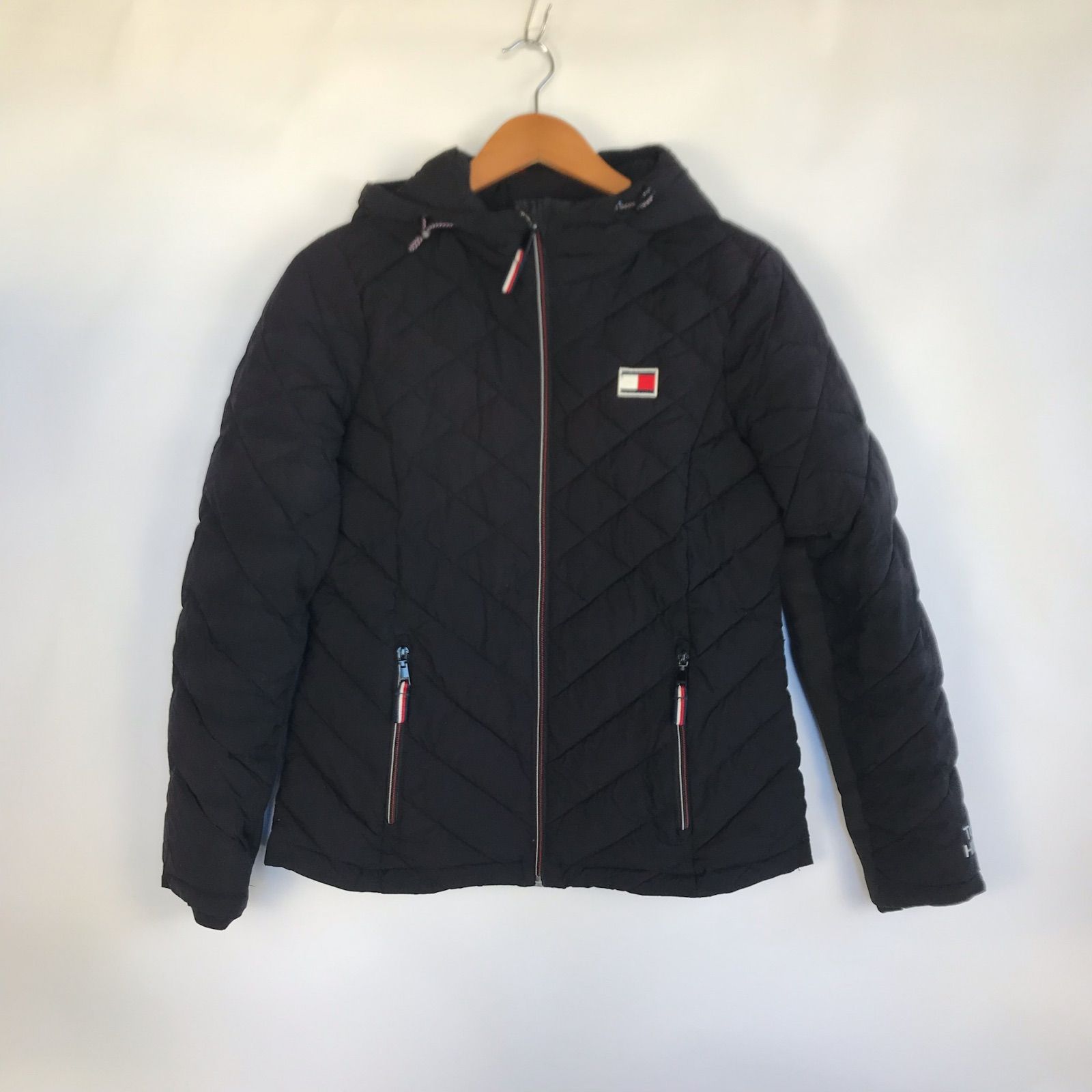 TOMMY HILFIGER キルティングジャケット レディース S ブラック 