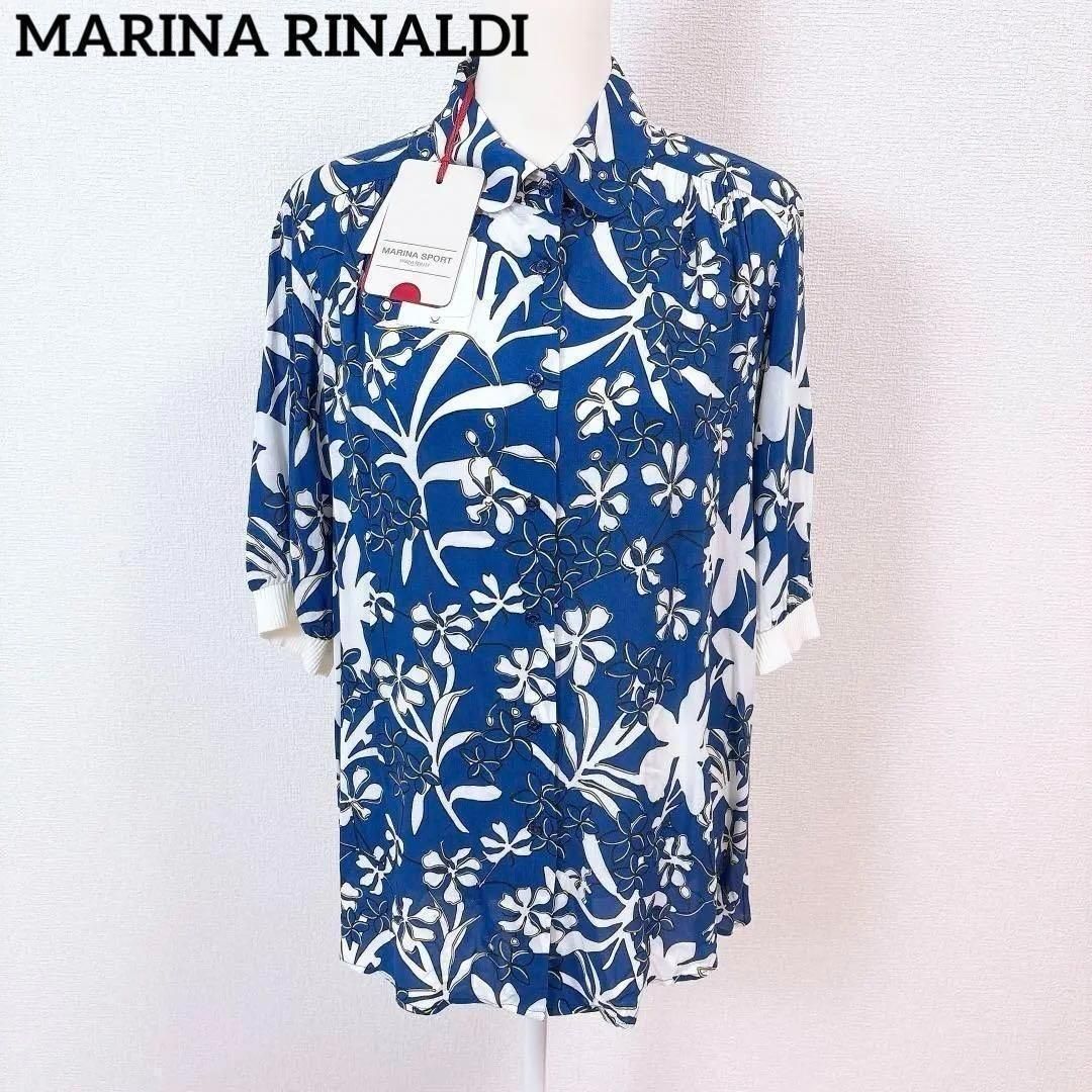 ☆タグ付☆ MARINA RINALDI XL マリナスポーツ 7分袖シャツ - メルカリ