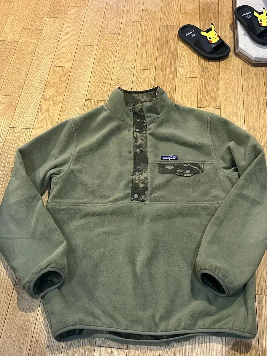 パタゴニア Synchilla シンチラ リバーシブル フリース プルオーバー カーキ カモフラ