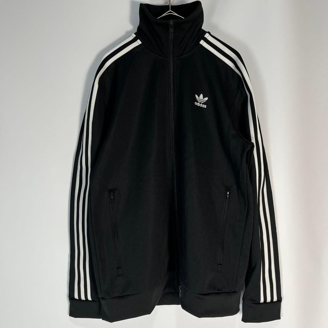 未使用級 adidas トラックジャケット ベッケンバウアー ブラック 刺繍