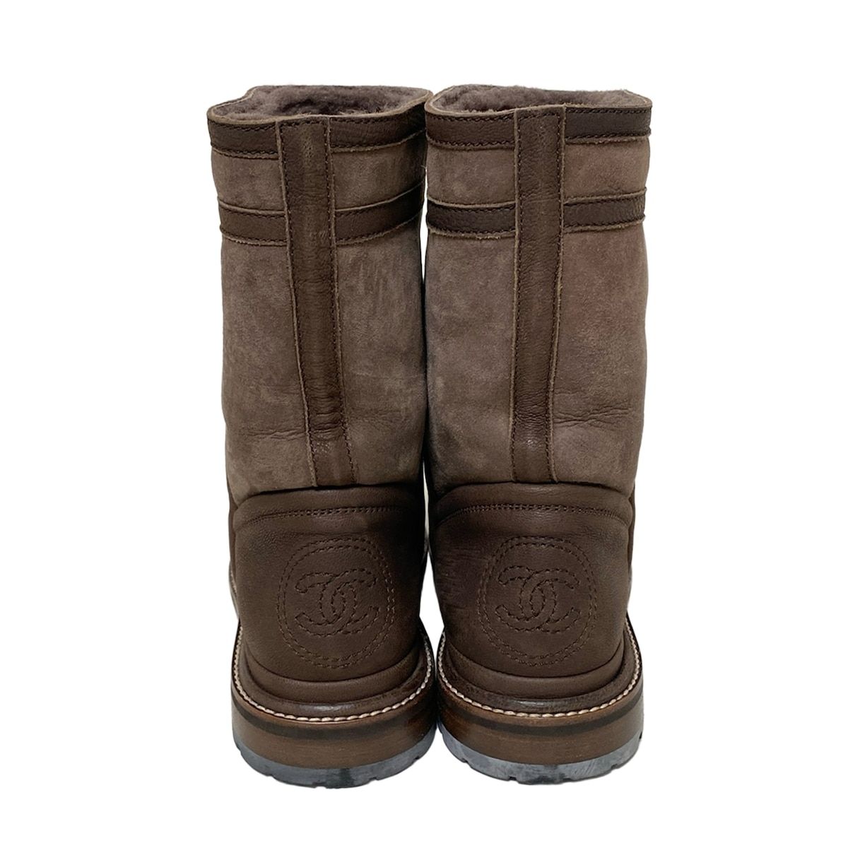 CHANEL(シャネル) ショートブーツ 37 レディース - G30154 ダーク