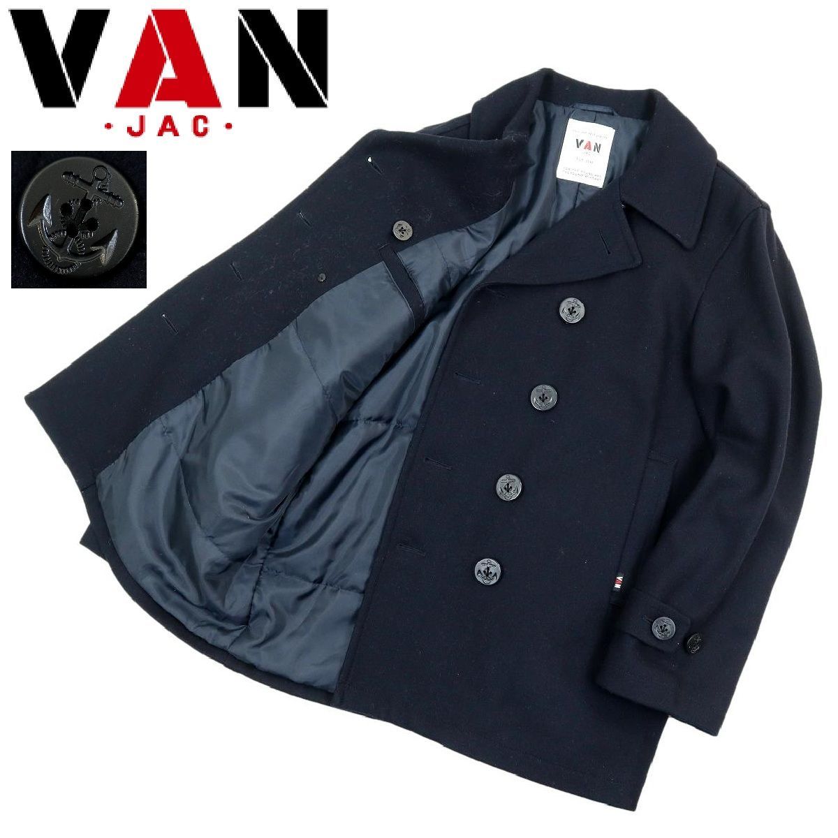 S3667】【極美品】VAN JAC ヴァンヂャケット ピーコート Pコート 