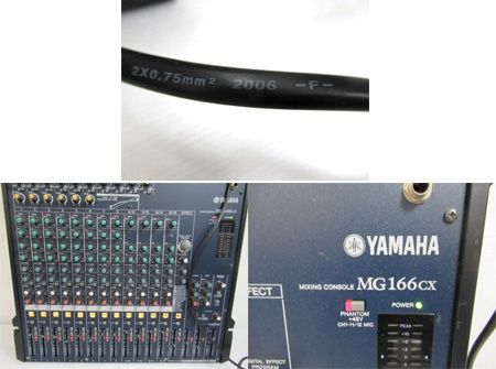 ヤマハ YAMAHA ミキシングコンソール MG166CX ミキサー 通確OK 専用箱