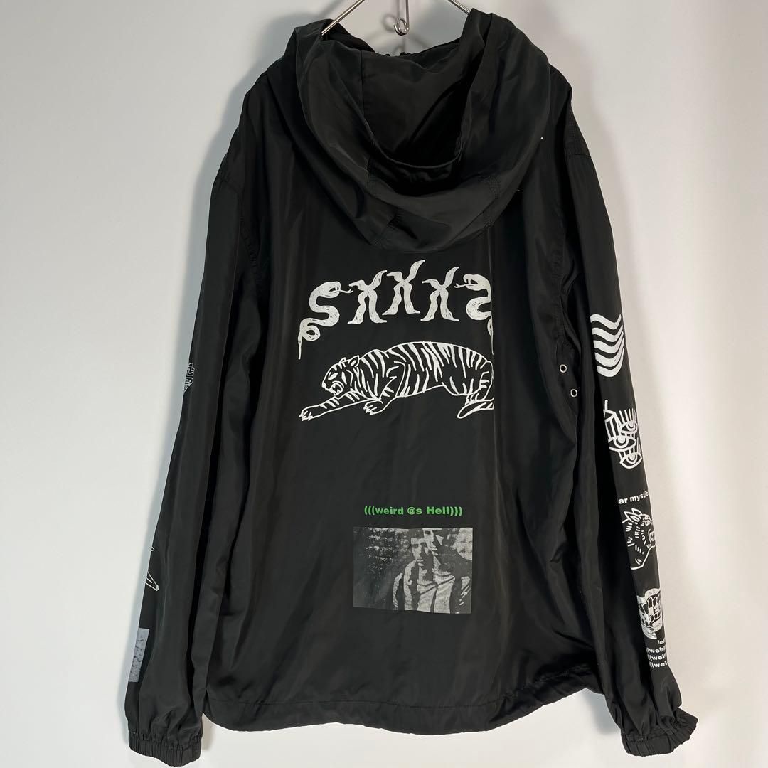 DIESEL グラフィック ナイロンジャケット ブラック Mサイズ相当 - メルカリ