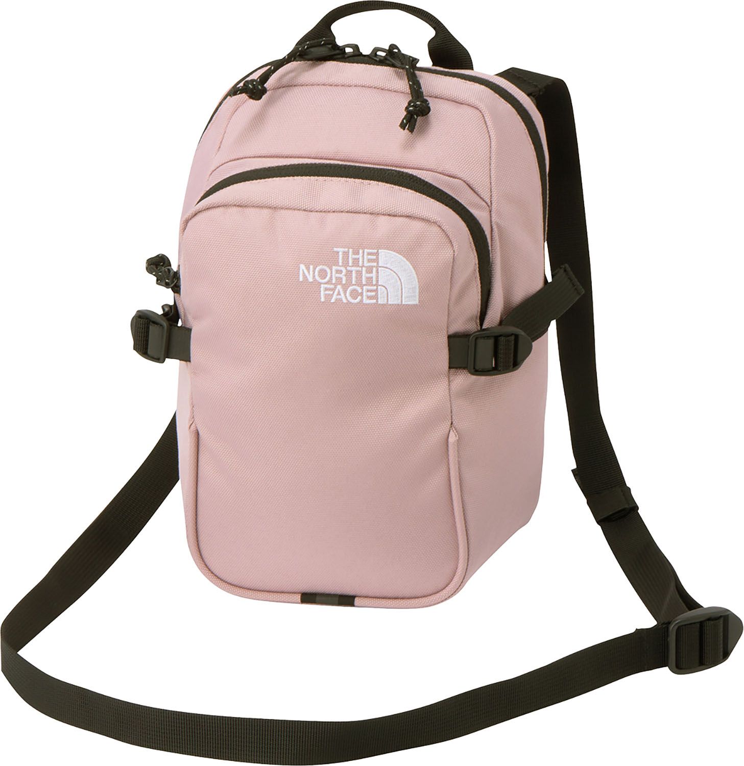 ザ ノース フェイス THE NORTH FACE アウトドア ボルダーミニショルダー メンズ レディース ポーチ バッグ かばん 自立 ショルダーベルト収納 2 WAY 背面ポケット シンプル 出し入れスムーズ NM 72358 MK メタルピンク