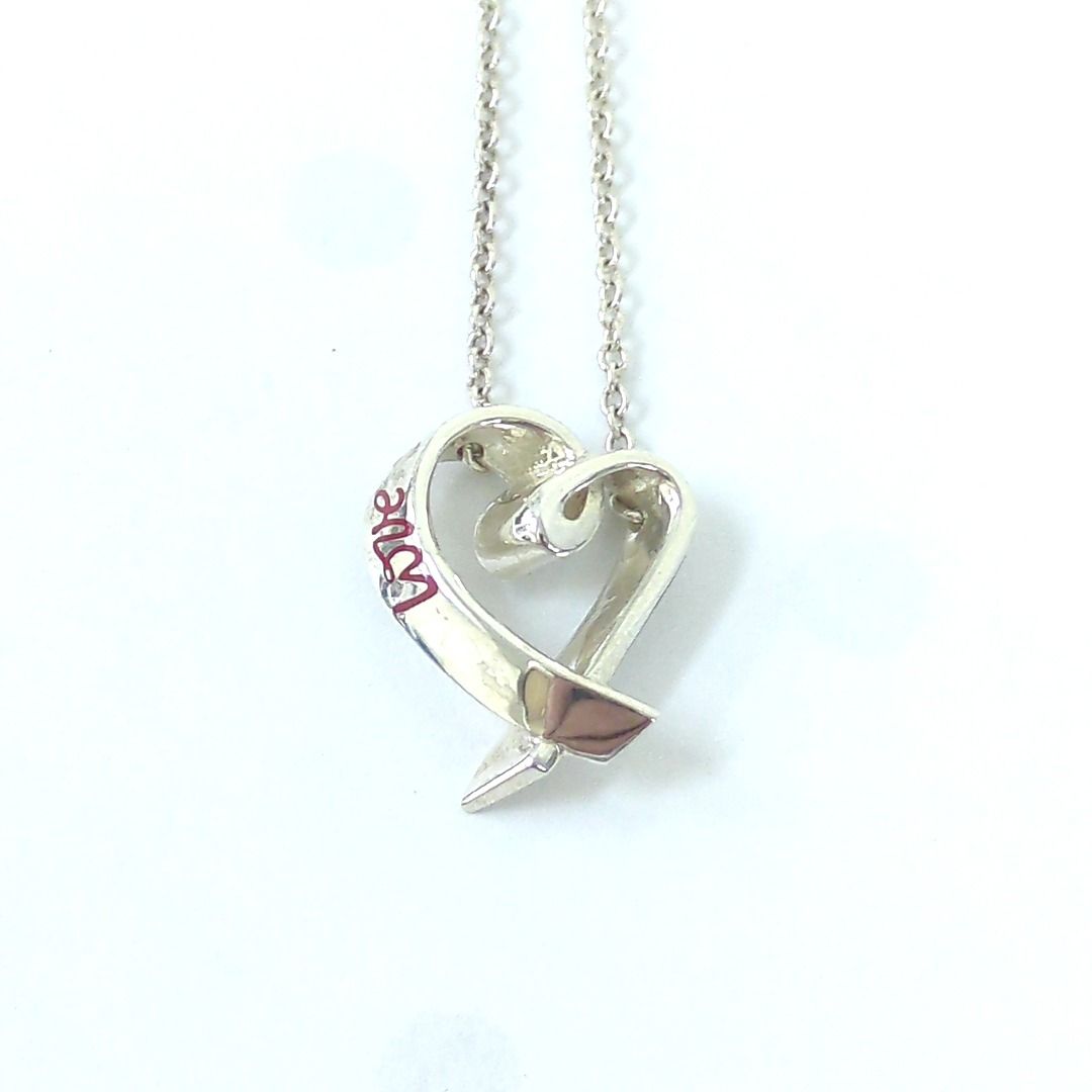 ティファニー ラビング ハート ペンダント ネックレス シルバー925