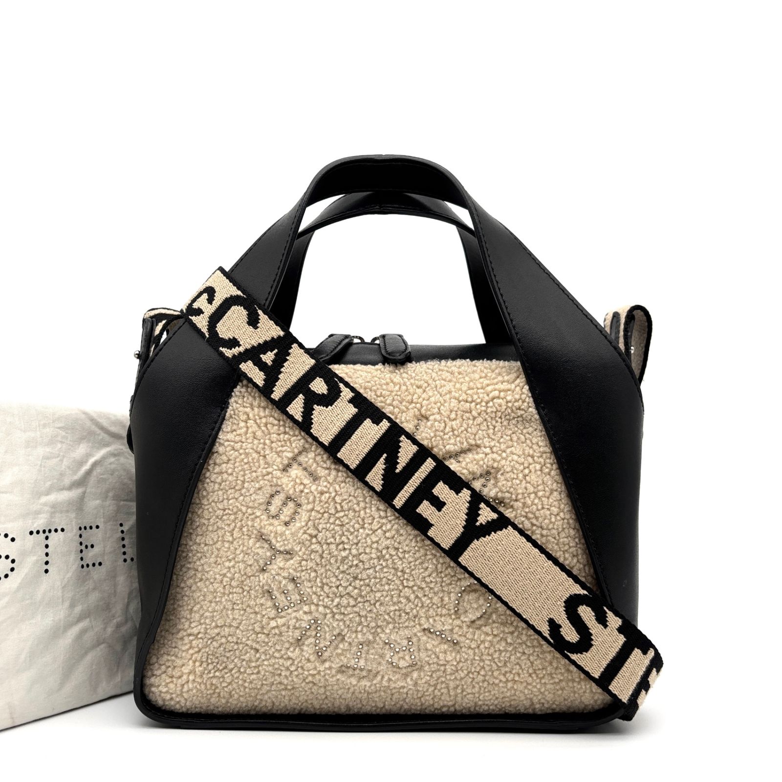 希少【ステラマッカートニー】2way ボア ショルダーバッグ 美品 STELLA MCCARTNEY ステラマッカートニー ハンドバッグ ショルダー