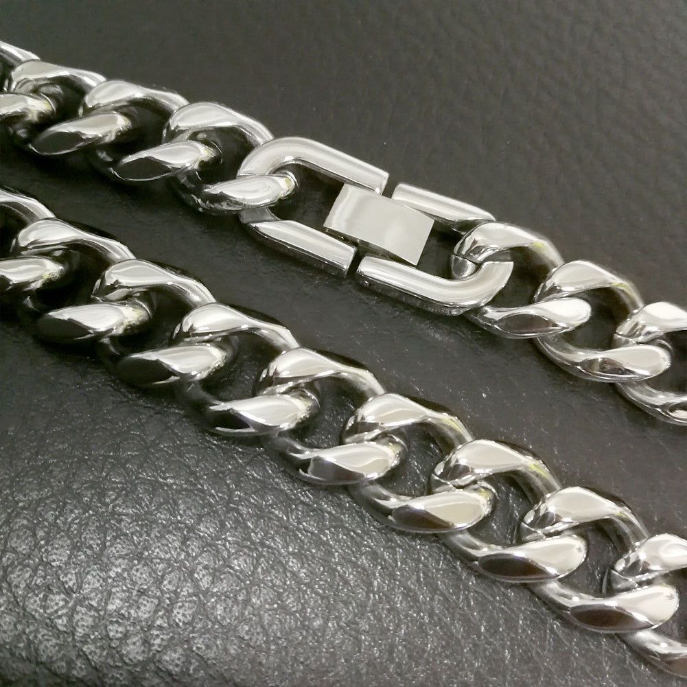 6mm×60cm 】シルバー 喜平 チェーンネックレス メンズ ステンレス 