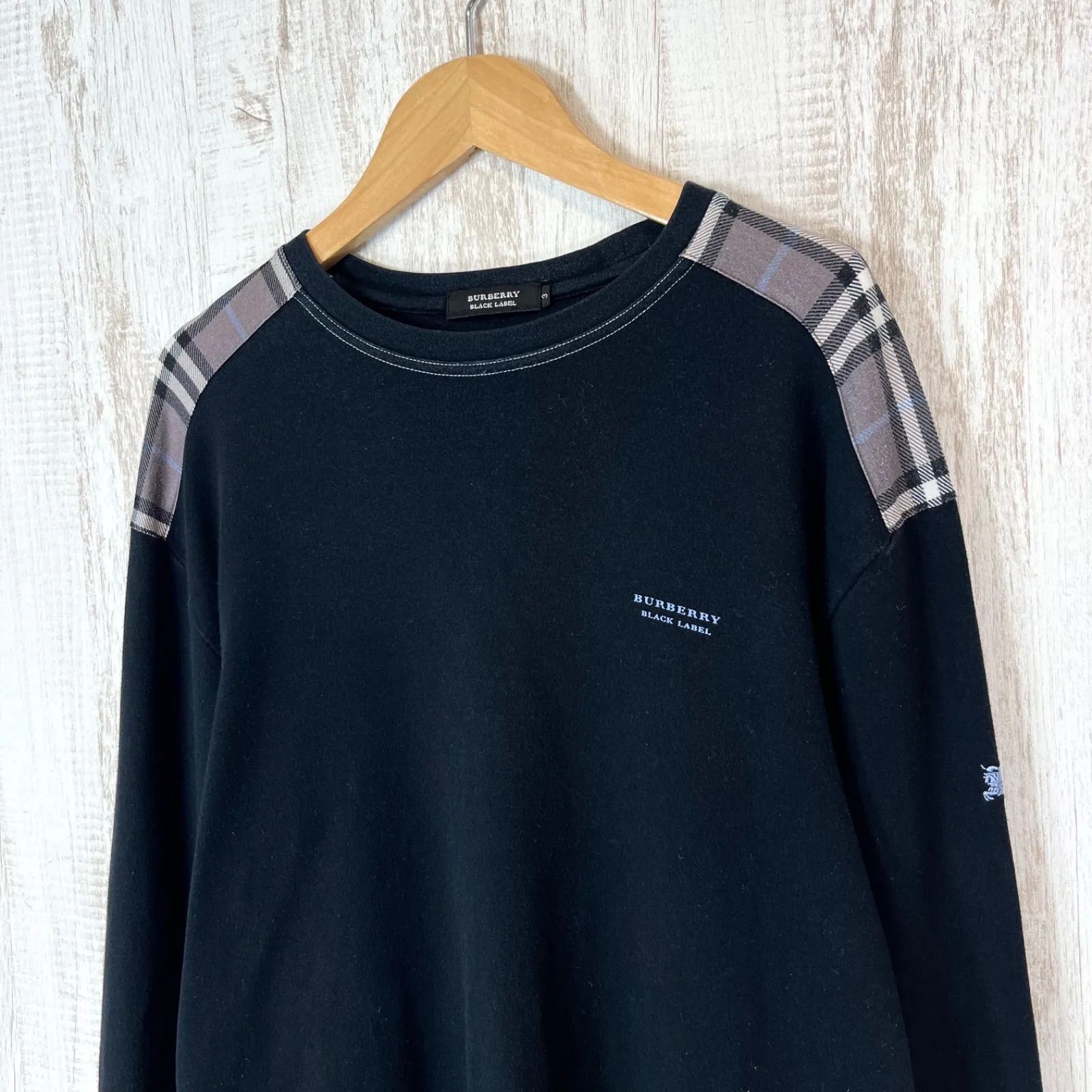 BURBERRY BLACK LABEL バーバリーブラックレーベル ホースロゴ刺繍