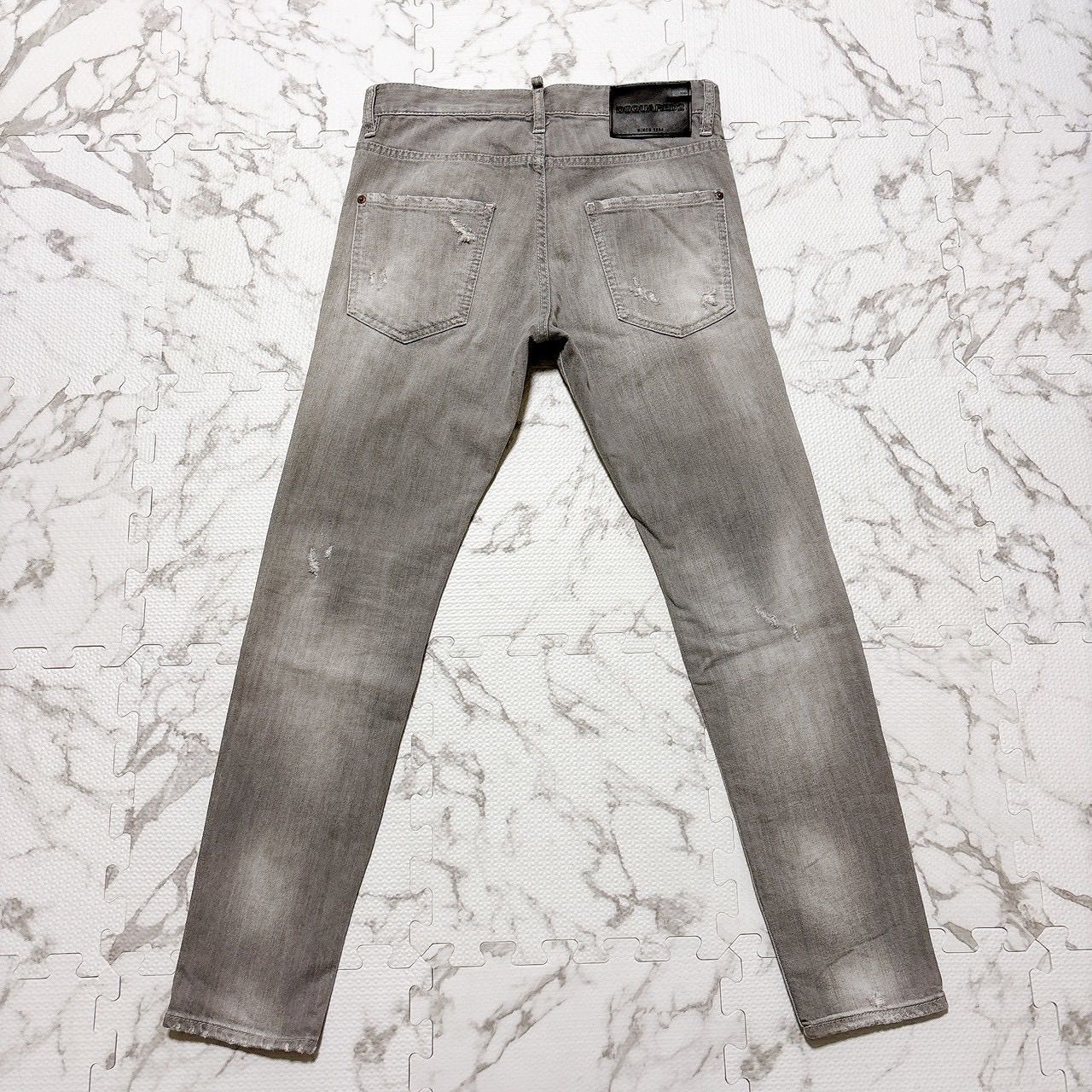 DSQUARED2 ディースクエアード グレーデニム パンツ 44 ダメージ加工