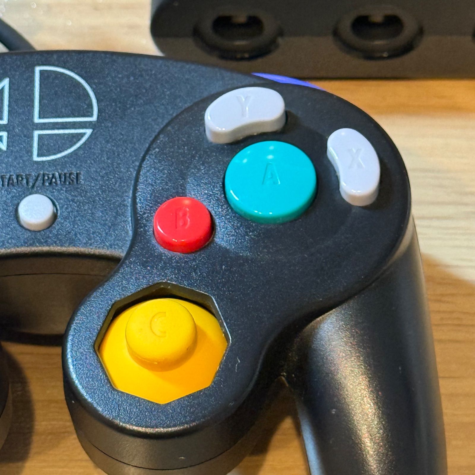 コントローラ スマブラブラック＆接続タップ