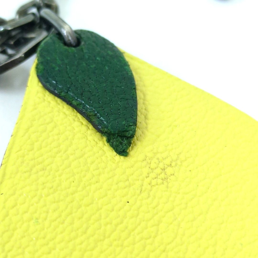 HERMES エルメスフルーツ チャーム キーホルダー シトロン レモン