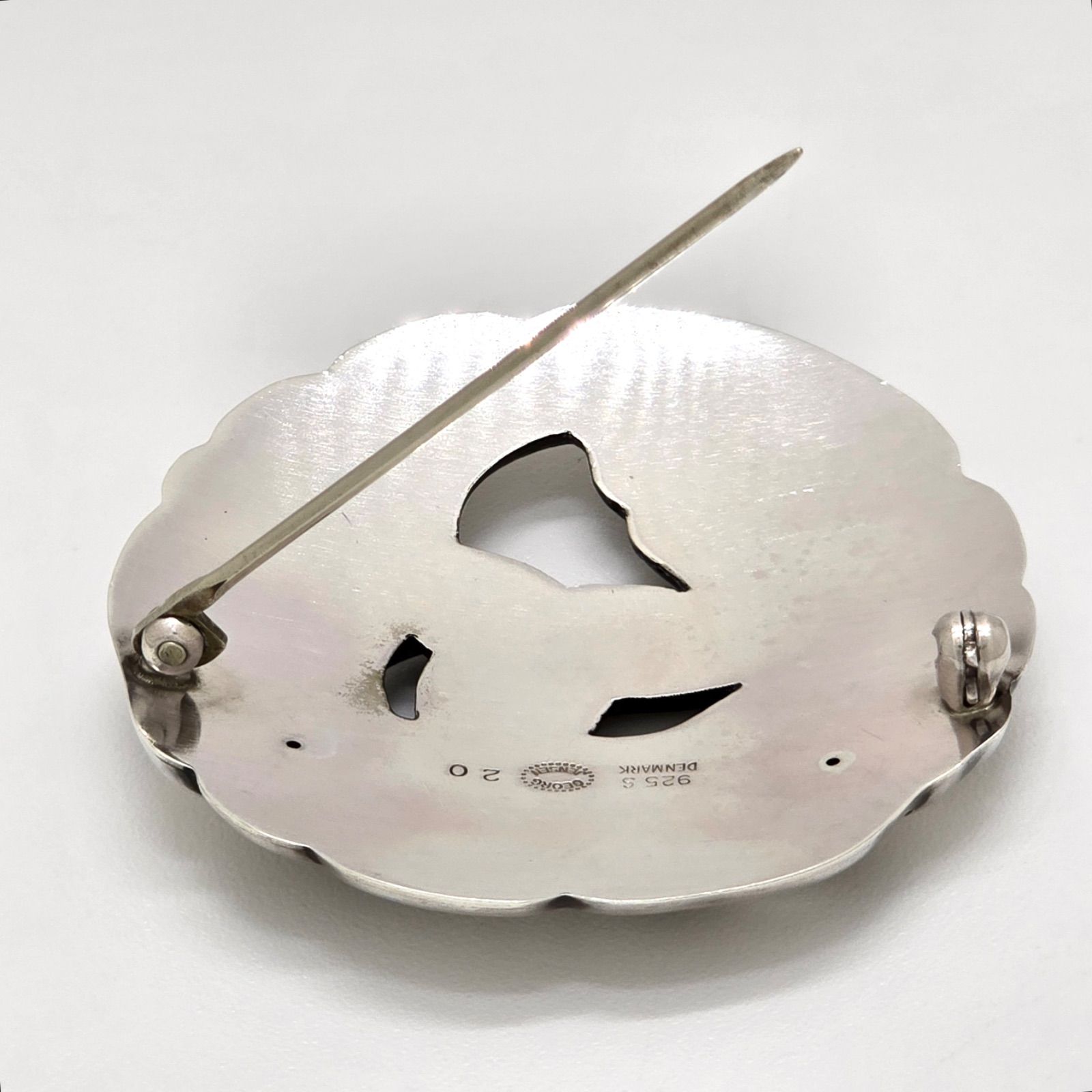 GEORG JENSEN ジョージ・ジェンセン リーフ ブローチ 20 ピンブローチ