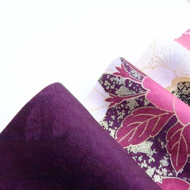 百華❀Y4406◇美品 正絹 金駒刺繡 桜 手縫い仕立て 成人式 振袖