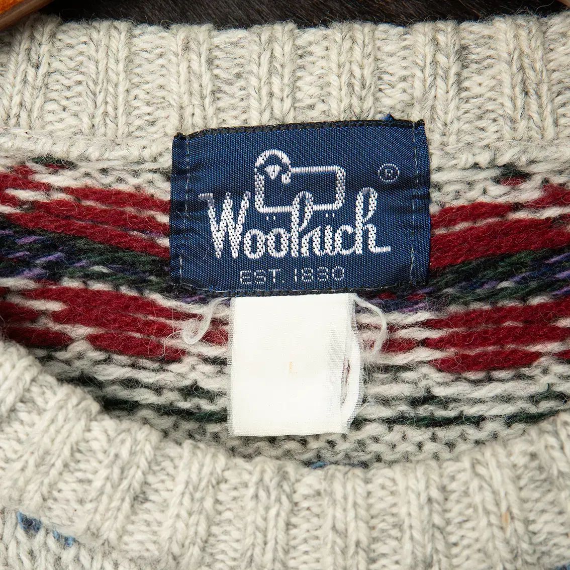 105 80s WOOLRICH(ウールリッチ) フェアアイル ノルディック ウール