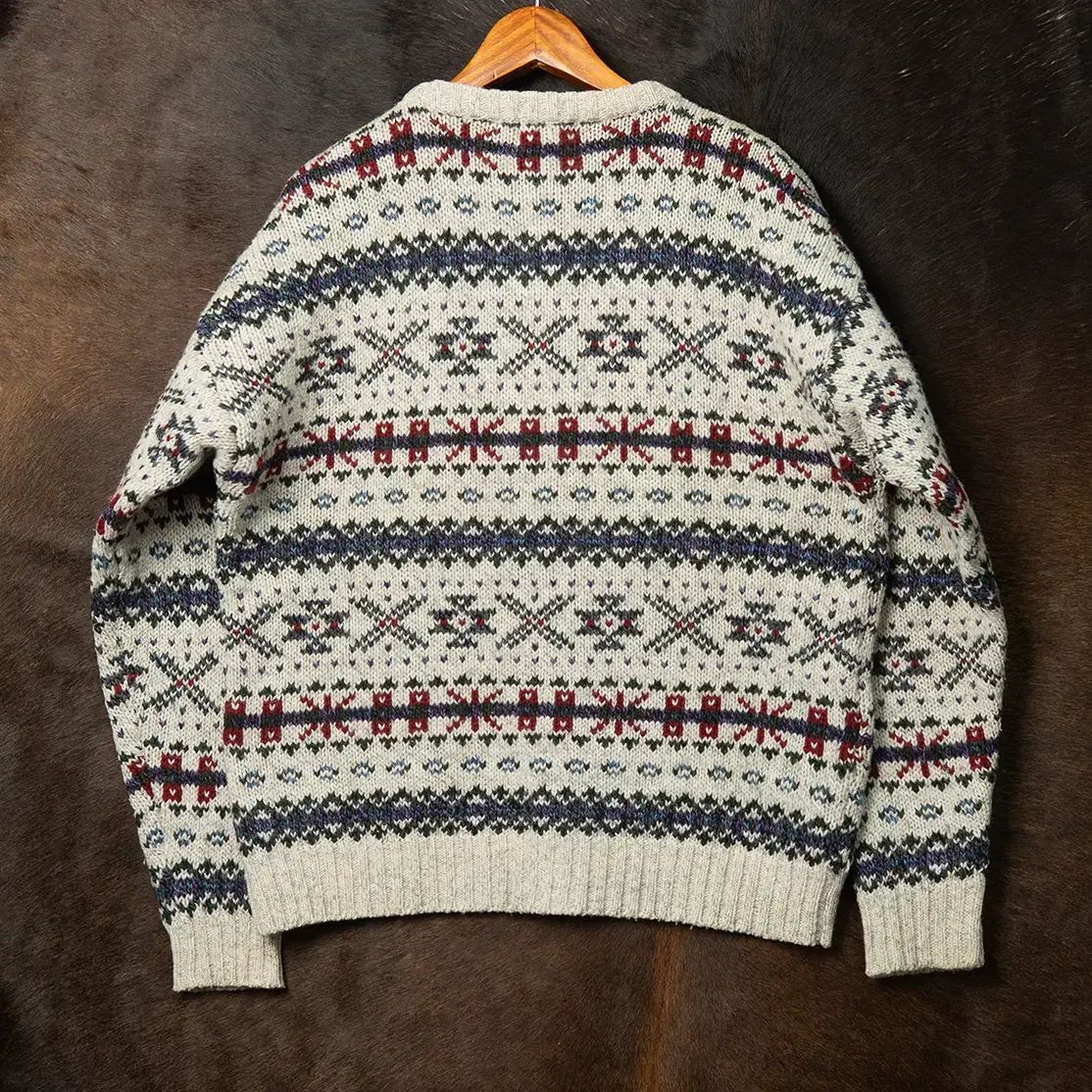 105 80s WOOLRICH(ウールリッチ) フェアアイル ノルディック ウール