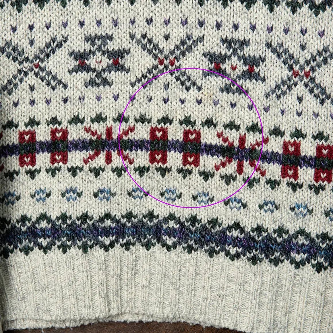 105 80s WOOLRICH(ウールリッチ) フェアアイル ノルディック ウール