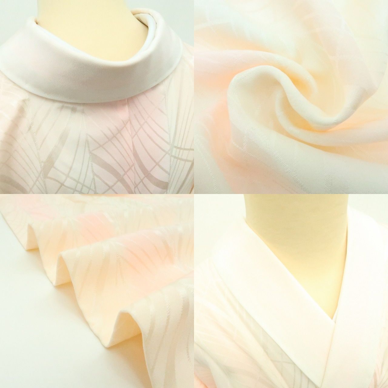 百華❀Y4403◇新品 単衣 正絹 袖無双 仕付け糸・半襟・居敷当付 手縫い