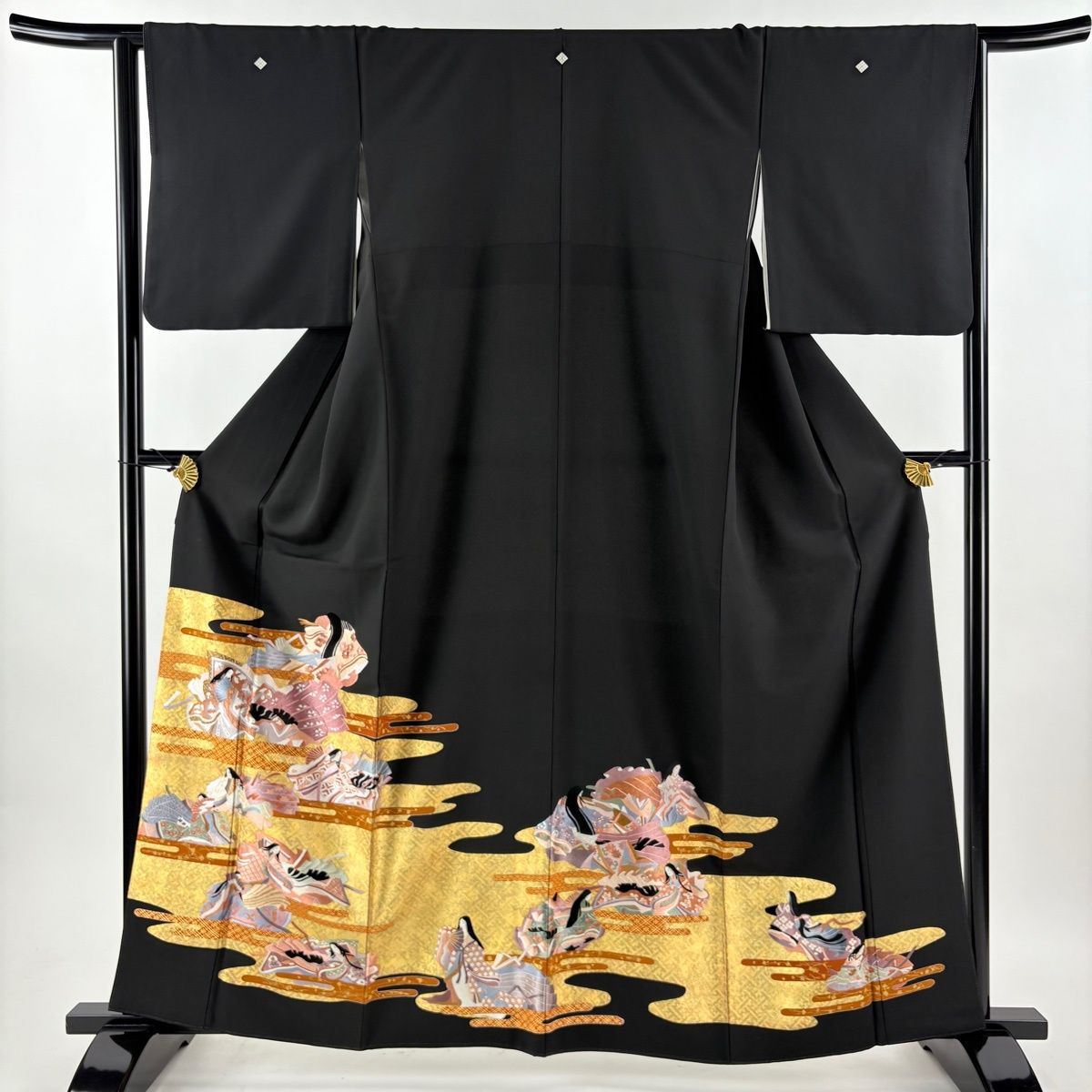 超美品　正絹　着物　和装　現代　黒留袖　袷　総刺繍　蘇州刺繍　着丈157裄64 総刺繍 黒留袖 No.CA-0768-Sサイズのレンタル｜きもの365