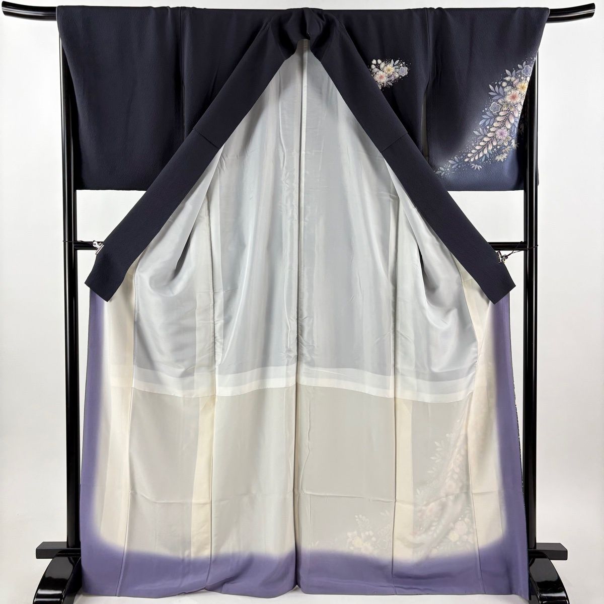 付下げ 身丈169cm 裄丈68.5cm L 袷 翠山工房 やまと 落款 辻が花 金銀