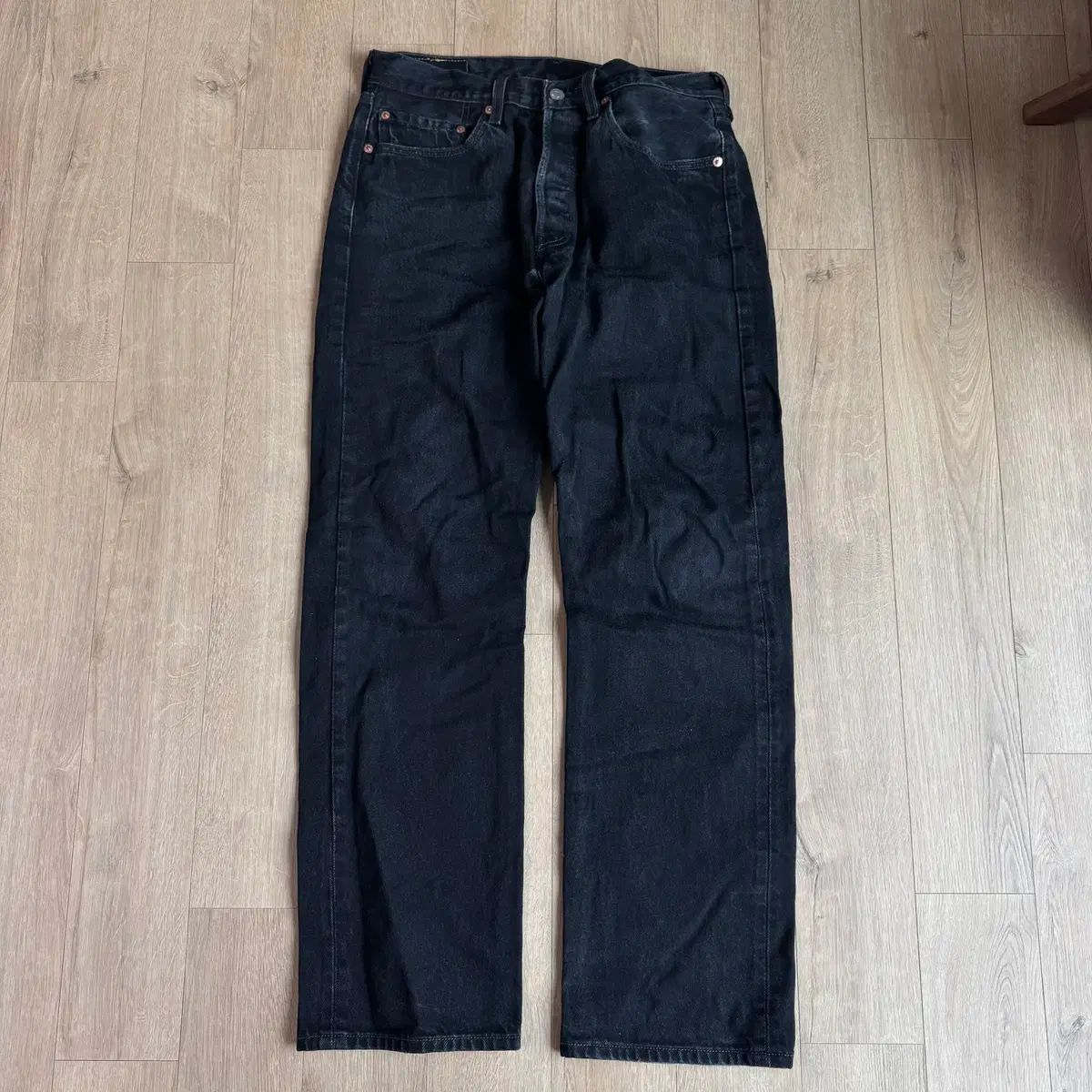 W32L32) リーバイス 501 ブラックデニム - メルカリ