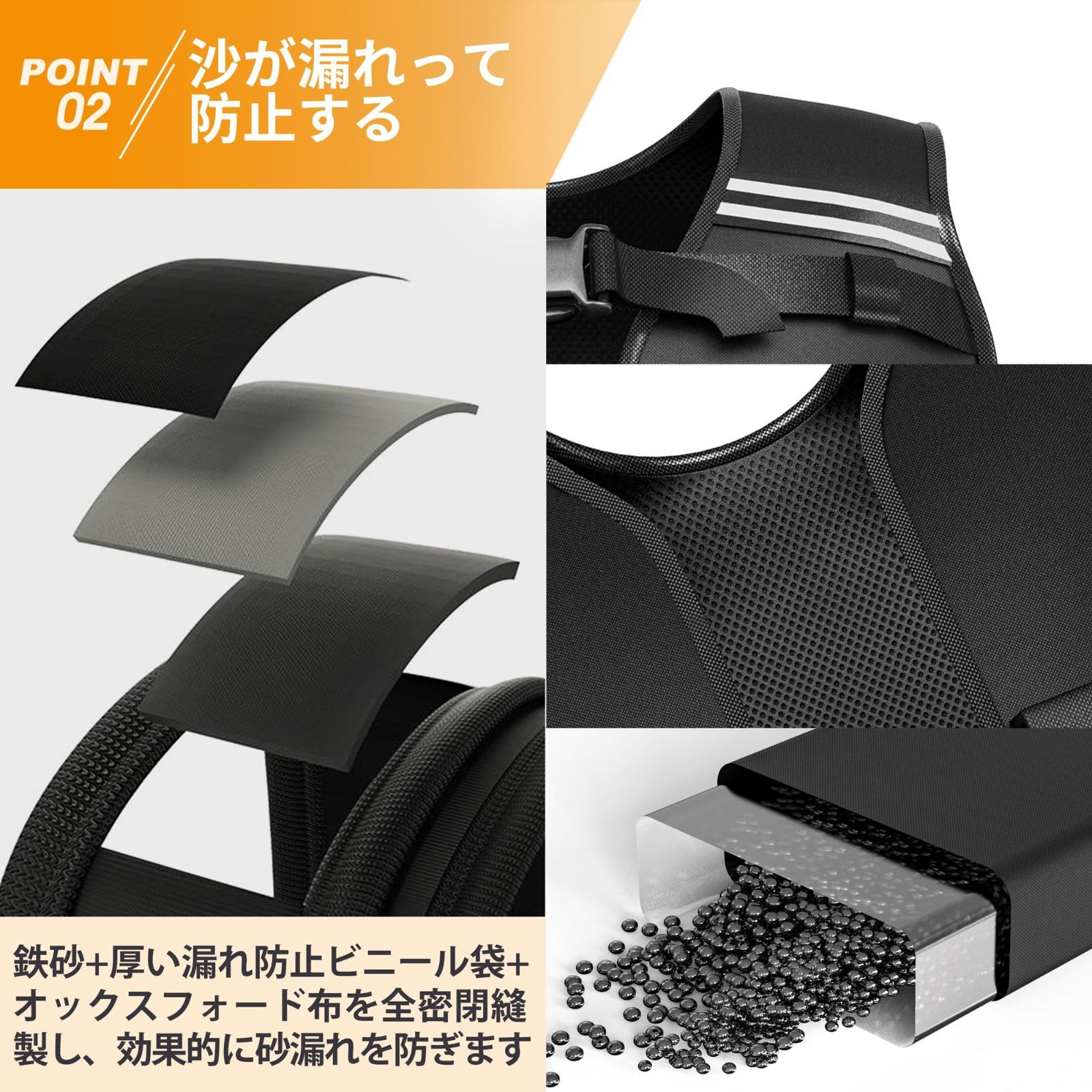 特価セール】ベスト 重り おもり おもり ベスト 水洗い可能 重量調節