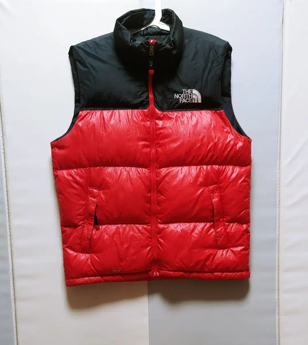 XL THE NORTH FACE ザノースフェイス ヌプシ ダウンベスト 700 レッド