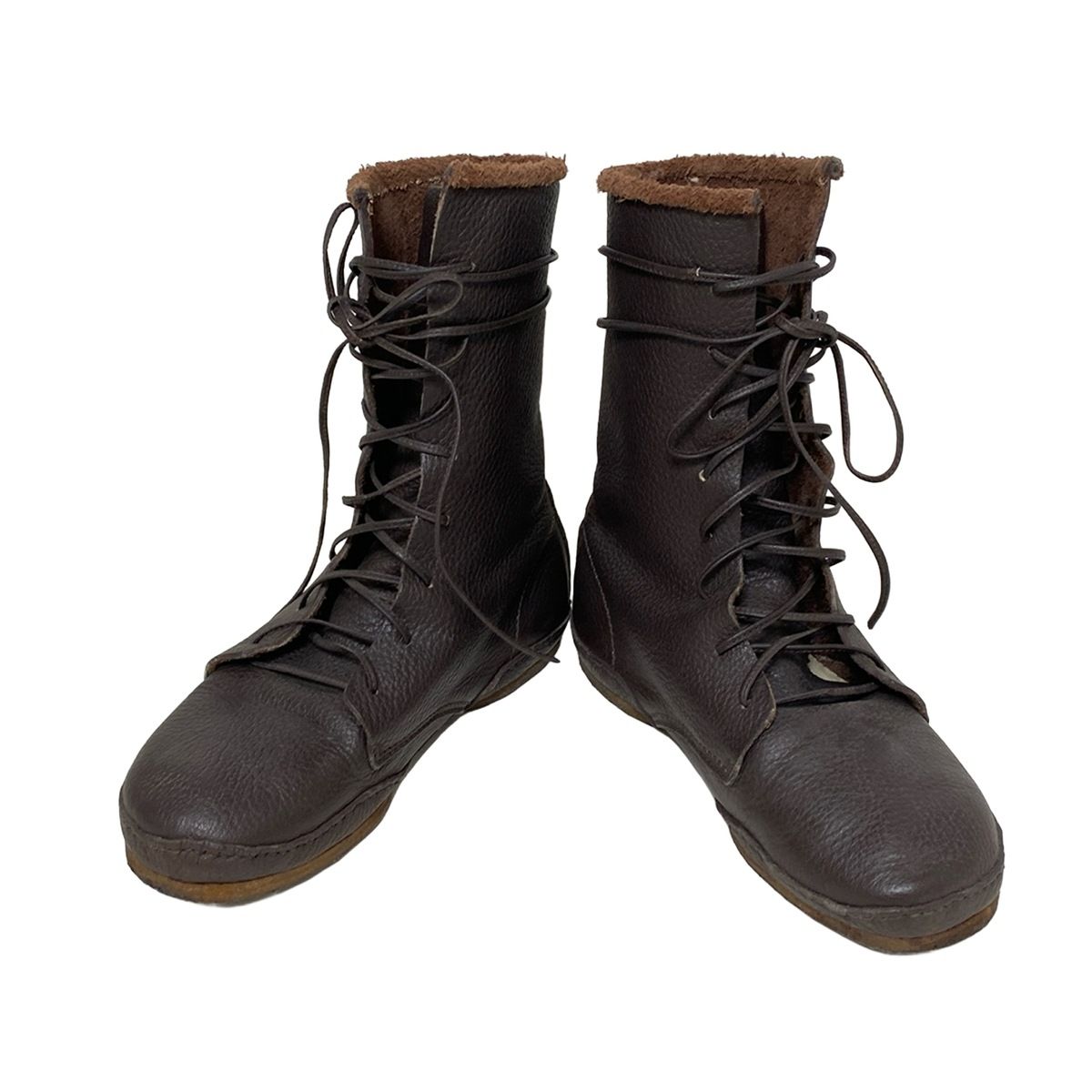 koos(コース) ショートブーツ 37 レディース - ダークブラウン レザー