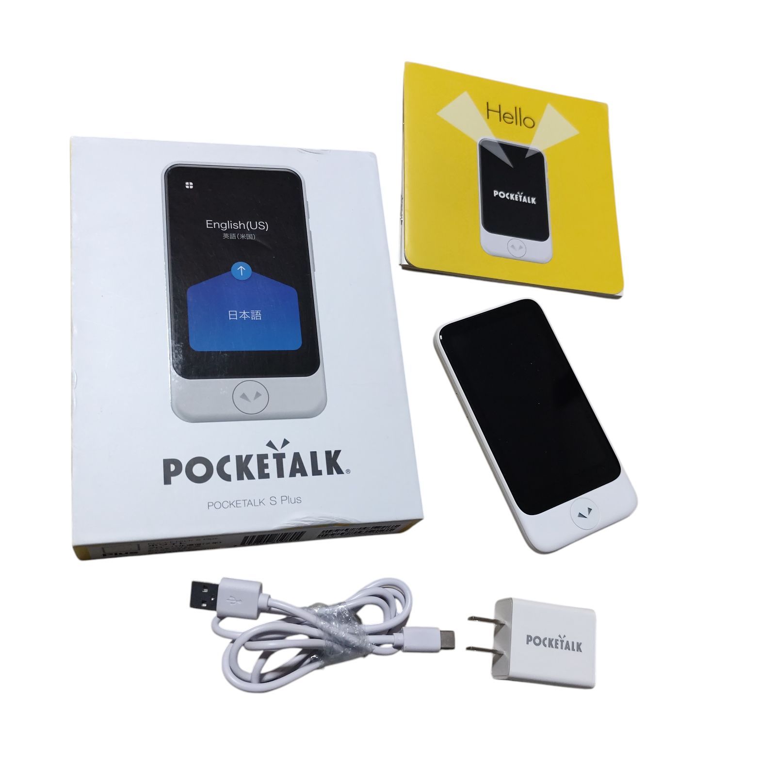 POCKETALK S Plus ホワイト POCKETALK S Plus ホワイト 通訳機 - 旅行