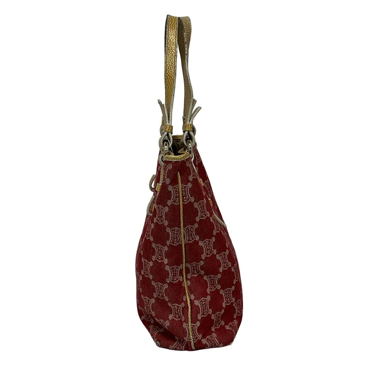 CELINE(セリーヌ) トートバッグ パリマカダム ボルドー×アイボリー